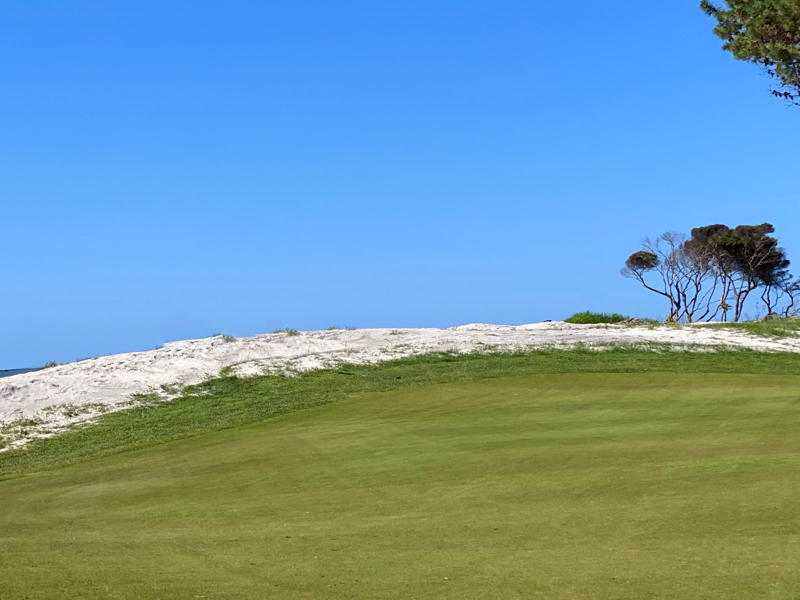 The Dunes Golf Course fairway and coastal dunes near Matarangi